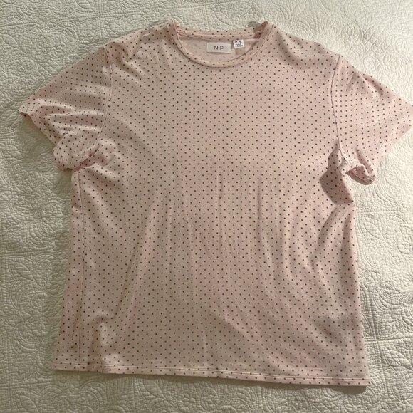 Pink Micro-Dot Tee – Size L - Picture 2 of 5